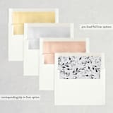 "Our Day" - Save the Dates in Navy by Susan Moyal - Envelope Liner Options