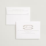 "Mirror" - Save the Dates in Ivory by Ana de Sousa - FREE Recipient Addressing