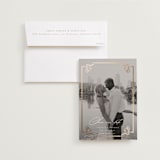 "Mirror" - Save the Dates in Ivory by Ana de Sousa - Save the Date with Envelope