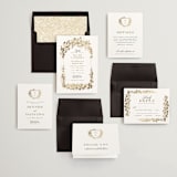 "Heritage" - Save the Dates in Honeysuckle by Leah Bisch - Matching Invitation Suite
