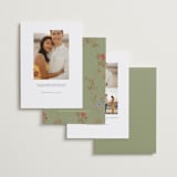 "Radiant Botany" - Save the Dates in Mint by Simona Camp - Back of Card Options
