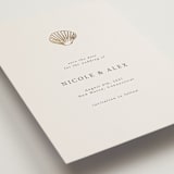 "Simple Seashell" - Save the Dates in Sand by Hannah Bowman - Detail