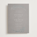 "Leaves" - Save the Dates in Mist by Kelly Schmidt - Front