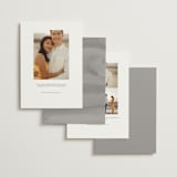 "Leaves" - Save the Dates in Mist by Kelly Schmidt - Back of Card Options
