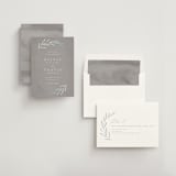 "Leaves" - Save the Dates in Mist by Kelly Schmidt - Assembled