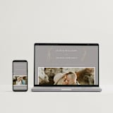 "Leaves" - Save the Dates in Mist by Kelly Schmidt - FREE Wedding Website