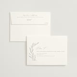 "Leaves" - Save the Dates in Mist by Kelly Schmidt - FREE Recipient Addressing
