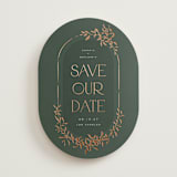 "Bliss" - Save the Dates in Basil by Leah Bisch - Front