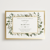 "Classic Love" - Save the Dates in Vanilla by Susan Moyal - Front