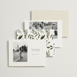 "Classic Love" - Save the Dates in Vanilla by Susan Moyal - Back of Card Options