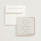 "Regal" - Save the Dates in Sandstone by Nicole Walsh - Save the Date with Envelope