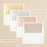 "Floral Bouquet" - Save the Dates in Spice by Lori Wemple - Envelope Liner Options