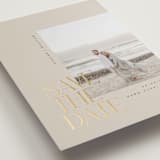 "Savoy" - Save the Dates in Sand by Robert and Stella - Detail