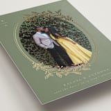 "Vine Wrap" - Save the Dates in Fern by Jen Owens - Detail