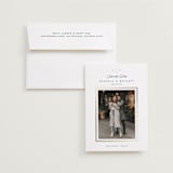 "Anchored" - Save the Dates in Royal Navy by Olivia Raufman - Save the Date with Envelope