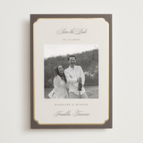 "Arch Frame" - Save the Dates in Cognac by Emily Betts - Front