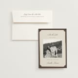 "Arch Frame" - Save the Dates in Cognac by Emily Betts - Save the Date with Envelope