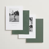 "Vintage Oval" - Save the Dates in Rosemary by Emily Betts - Back of Card Options