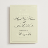 "Honeybee" - Save the Dates in Cream by Jennifer Lew - Front