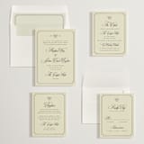 "Honeybee" - Save the Dates in Cream by Jennifer Lew - Matching Invitation Suite