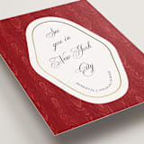 "Moiré" - Save the Dates in Crimson by Studio Suku - Detail