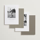 "silk" - Save the Dates in Linen by Pippa Shaw - Back of Card Options