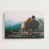 "Stylish Script" - Save the Dates in Winter by Hooray Creative - Front