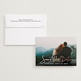 "Stylish Script" - Save the Dates in Winter by Hooray Creative - Save the Date with Envelope