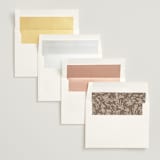 "Formality" - Save the Dates in Creme Puff by Erin L. Wilson - Envelope Liner Options