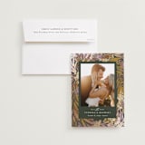 "Floral Foil" - Save the Dates in Sage by Jessica Corliss - Save the Date with Envelope
