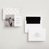 "Sable" - Save the Dates in Linen by Robert and Stella - Assembled