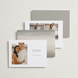 "Dahlia" - Save the Dates in Mist by Wildfield Paper Co - Back of Card Options