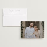 "Dahlia" - Save the Dates in Mist by Wildfield Paper Co - Save the Date with Envelope
