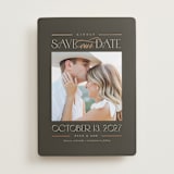 "Grand" - Save the Dates in Charcoal by Beth Schneider - Front