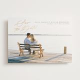 "Moderne" - Save the Dates in Onyx by Benita Crandall - Front