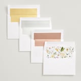"Moderne" - Save the Dates in Onyx by Benita Crandall - Envelope Liner Options