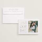 "stack" - Save the Dates in Opal by Leah Bisch - Save the Date with Envelope
