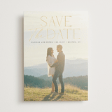 "Verano " - Save the Dates in Tuxedo by Everett Paper Goods - Front