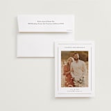 "elegant minimalism" - Save the Dates in Cotton by Stacey Meacham - Save the Date with Envelope
