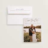 "Fresh and beautiful" - Save the Dates in Brass by Alexandra Dzh - Save the Date with Envelope