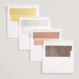 "Whisp" - Save the Dates in Oak by Kate Ahn - Envelope Liner Options