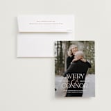 "Ampersand" - Save the Dates in Pearl by Jennifer Postorino - Save the Date with Envelope