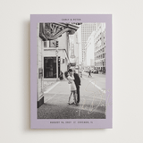 "metro" - Save the Dates in Lilac by Inkblot Design - Front