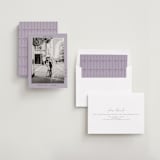 "metro" - Save the Dates in Lilac by Inkblot Design - Assembled