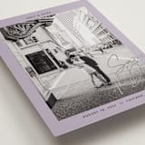 "metro" - Save the Dates in Lilac by Inkblot Design - Detail