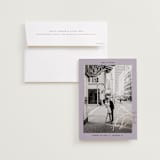 "metro" - Save the Dates in Lilac by Inkblot Design - Save the Date with Envelope