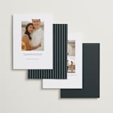 "Modern Gallery" - Save the Dates in Navy by Ana de Sousa - Back of Card Options