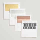"Aster" - Save the Dates in Ink by Blustery August - Envelope Liner Options