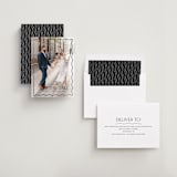 "Scalloped Border" - Save the Dates in Ebony by Kaydi Bishop - Assembled