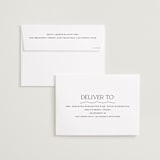 "Scalloped Border" - Save the Dates in Ebony by Kaydi Bishop - FREE Recipient Addressing